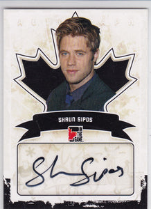 Shaun Sipos 2011 Canadiana Autograph card A-SS1
