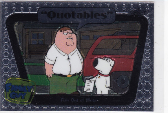 Family Guy Seasons 3, 4 & 5 Quotables Insert card Q05