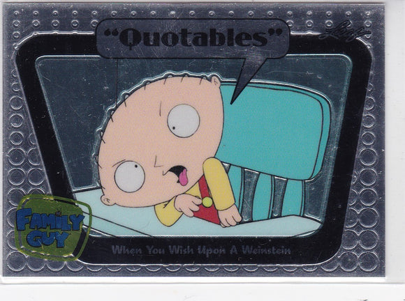 Family Guy Seasons 3, 4 & 5 Quotables Insert card Q09