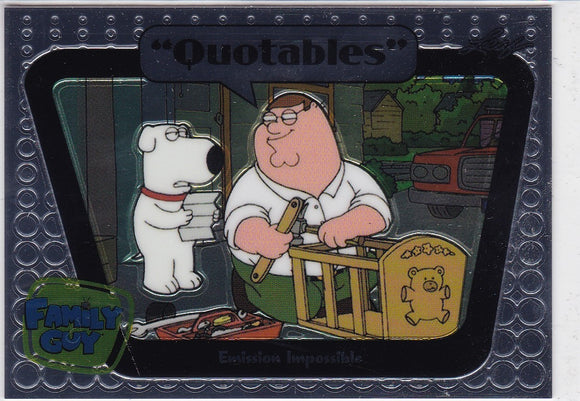 Family Guy Seasons 3, 4 & 5 Quotables Insert card Q07