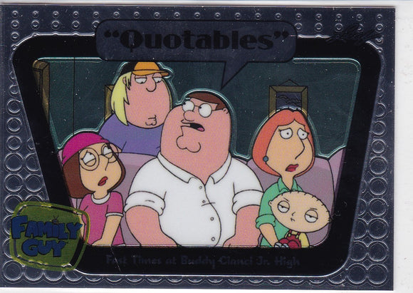 Family Guy Seasons 3, 4 & 5 Quotables Insert card Q10