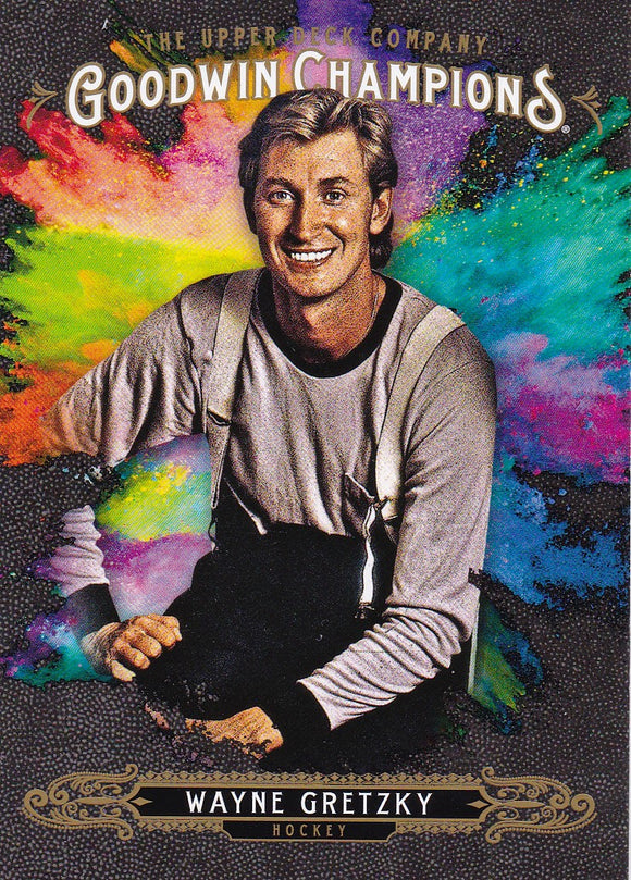 Wayne Gretzky 2018 Goodwin Champions Splash of Color card #140