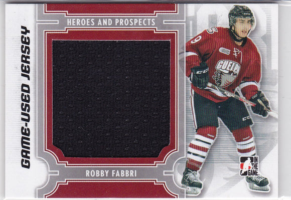 Robby Fabbri 2013-14 Heroes And Prospects Game-Used Jersey card M-28