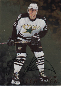 Jere Lehtinen 1998-99 Be A Player Gold Autograph card # 44