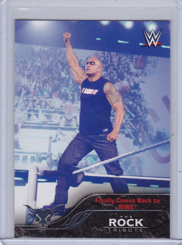 The Rock 2016 Topps WWE The Rock Tribute card #27 of 40
