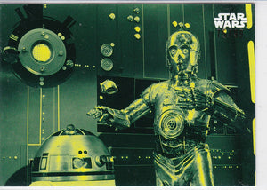 Star Wars A New Hope Black and White card #90 Green #d 75/99
