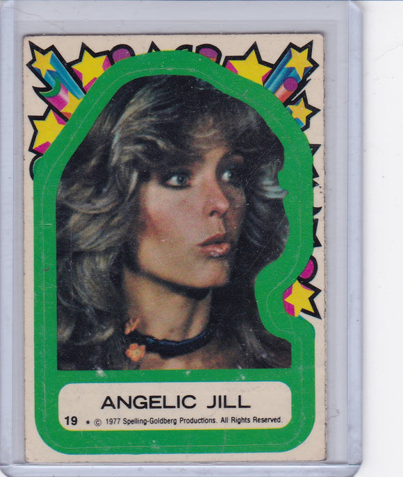 1977 Topps Charlie’s Angels Sticker #19 Angelic Jill