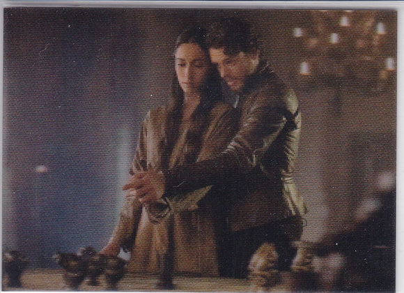 Game Of Thrones Valyrian Steel 3-D Lenticular card L10 Robb and Talisa Discuss Battle Plans