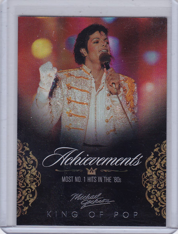 2011 Panini Michael Jackson Achievements card #130 Platinum Parallel