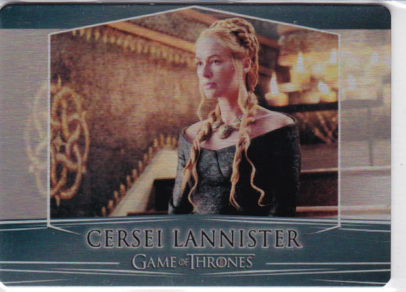 Game Of Thrones Valyrian Steel Metal base card #2 Cersei Lannister