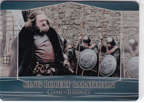 Game Of Thrones Valyrian Steel Metal base card #87 King Robert Baratheon