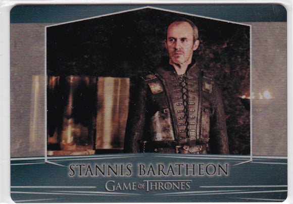 Game Of Thrones Valyrian Steel Metal base card #29 Stannis Baratheon