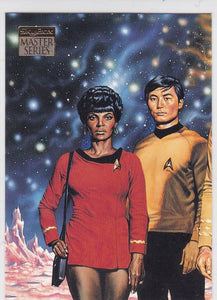 1994 Star Trek Master Series Crew Triptychs Insert card Original Crew F3