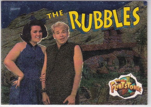 1993 Topps The Flintstones Flint-Foil Insert card 2 of 4 The Rubbles