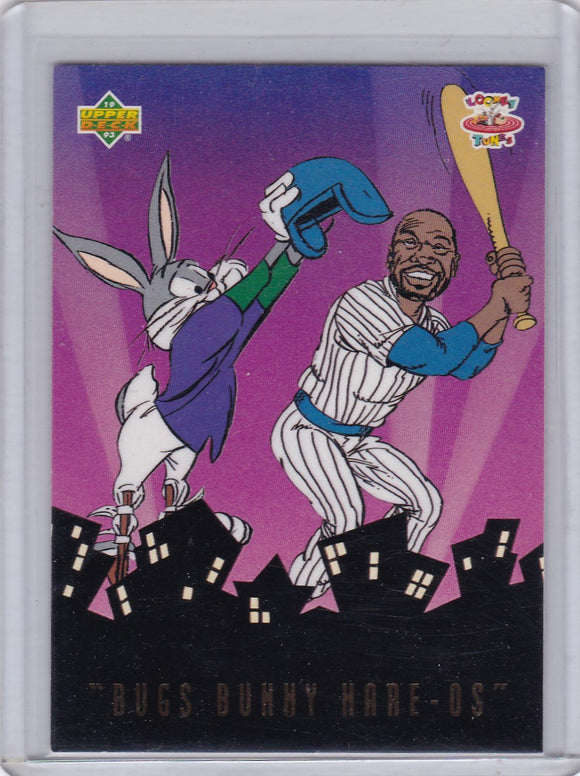 1993 Upper Deck Adventures in Toon World Bugs Bunny Hare-Os card BBH4 Reggie Jackson