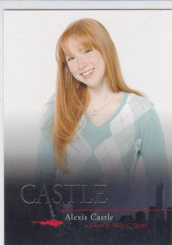 Castle Seasons 1 & 2 Character Bios Insert card C6 Alexis Castle