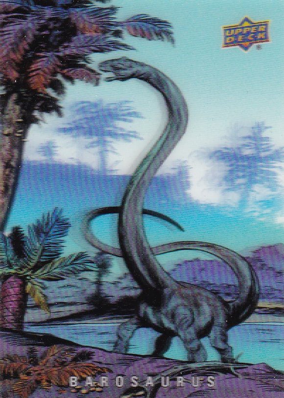 2015 UD Dinosaurs 3-D Dinosaurs Herbivore card #5 Barosaurus