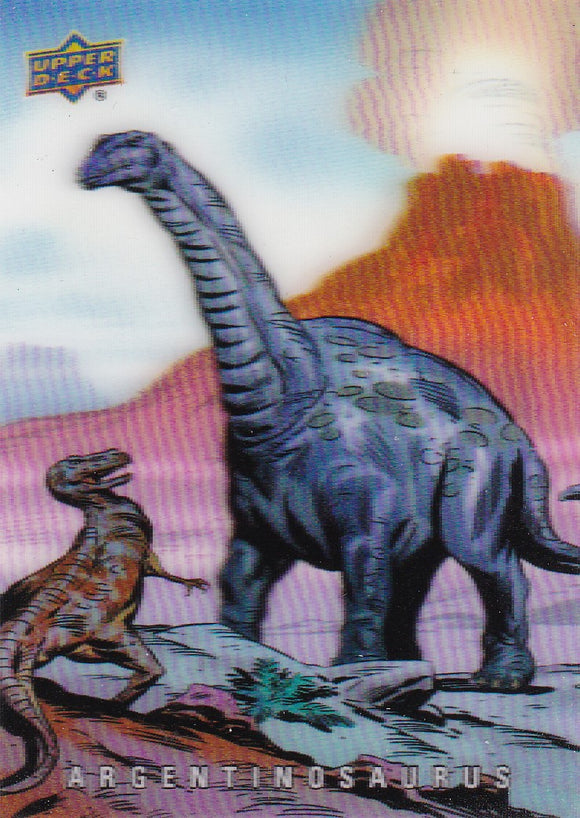 2015 UD Dinosaurs 3-D Dinosaurs Herbivore card #3 Argentinosaurus
