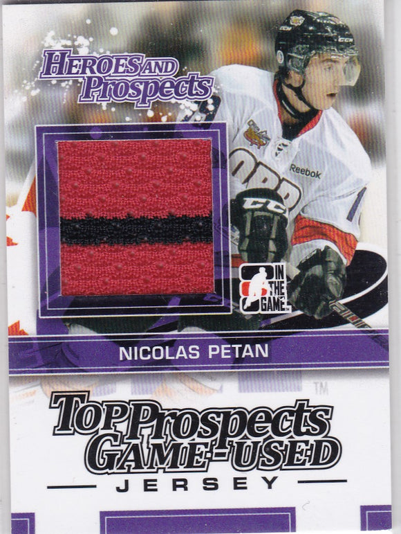 Nicolas Petan 2013-14 Heroes And Prospects Top Prospects Jersey card TPM-21