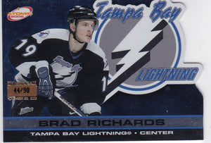 Brad Richards 2001-02 Atomic card #90 Premiere Date #d 44/90