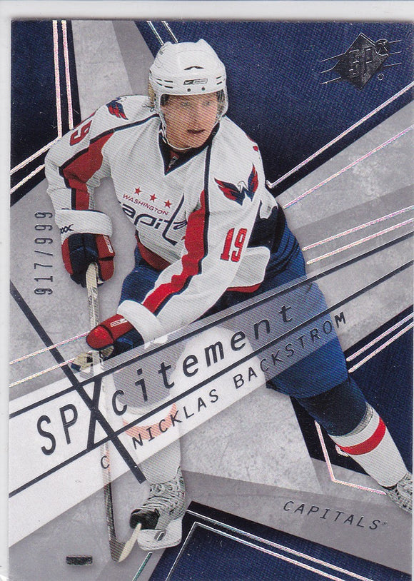Nicklas Backstrom 2008-09 SPX SPXcitement card X46 #d 917/999