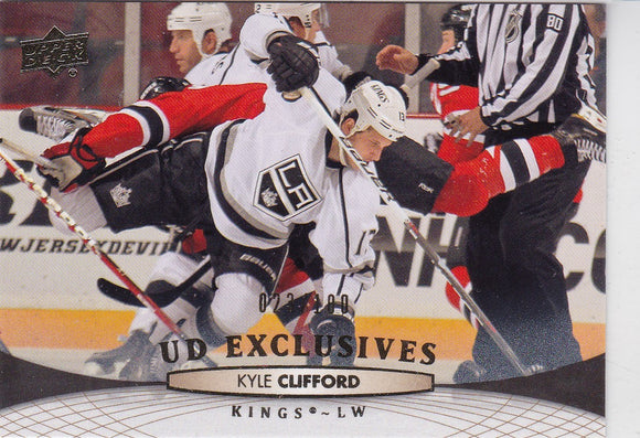 Kyle Clifford 2011-12 Upper Deck card #373 UD Exclusives #d 023/100