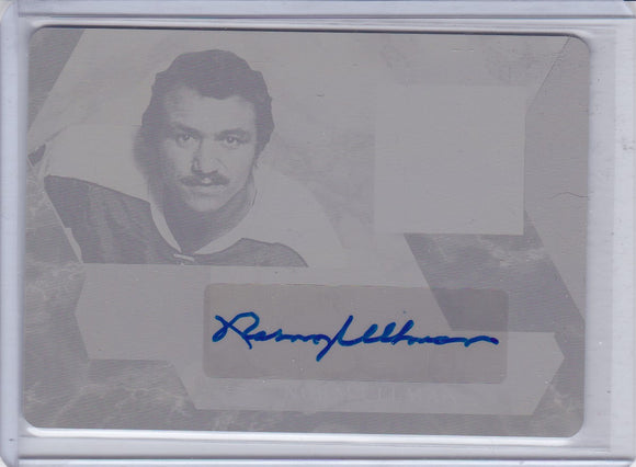 Norm Ullman 2017 In The Game Used Autograph Printing Plate 1/1
