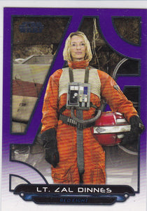 Star Wars Galactic Files 2018 card RO-32 Lt Zal Diness Purple #d 18/99
