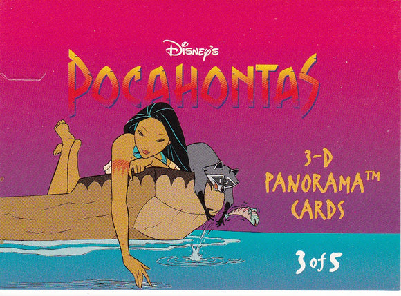 1994 Skybox Disney's Pocahontas 3-D Panorama card #3 of 5