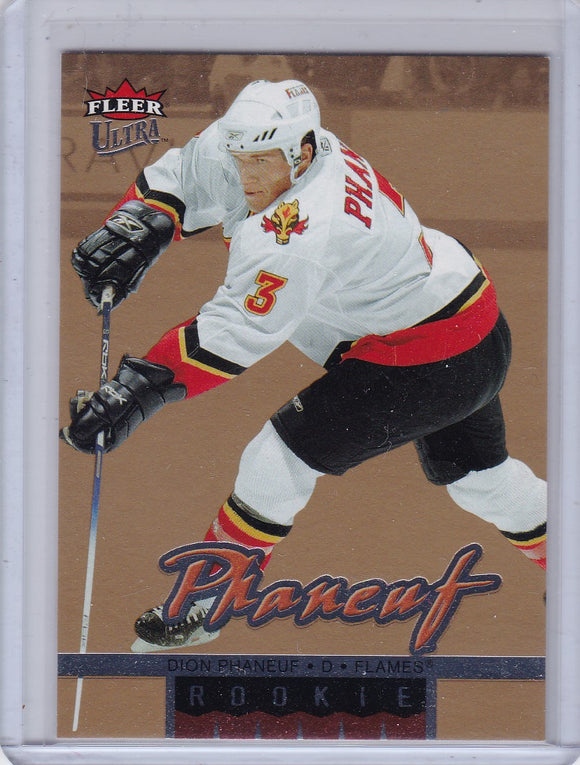Dion Phaneuf 2005-06 Fleer Ultra Rookie card #261 Gold Parallel