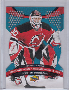 Martin Brodeur 2009-10 UD Mcdonalds Goaltending Greats card GG6