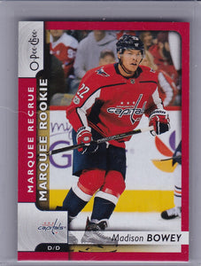 Madison Bowey 2017-18 O-Pee-Chee Rookie card #626 Red Border parallel