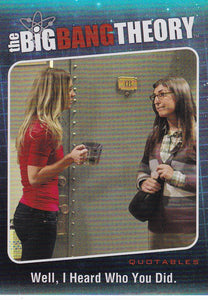 The Big Bang Theory Season 5 Quotables Insert card QTB-07
