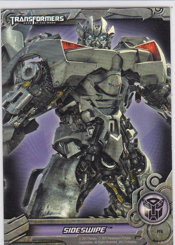 2013 Breygent Transformers Optimum Foil Puzzle card PF8 Sideswipe