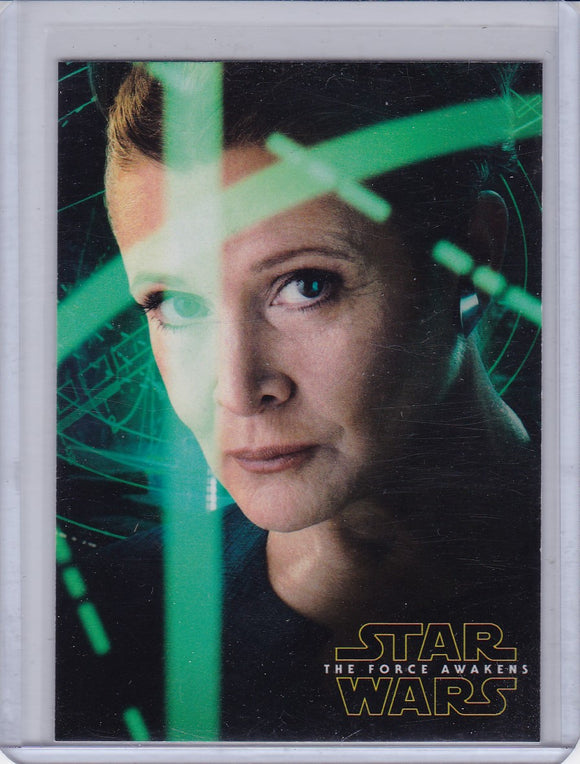 Star Wars The Force Awakens Series 2 Character Poster card 4 of 5 Leia Organa