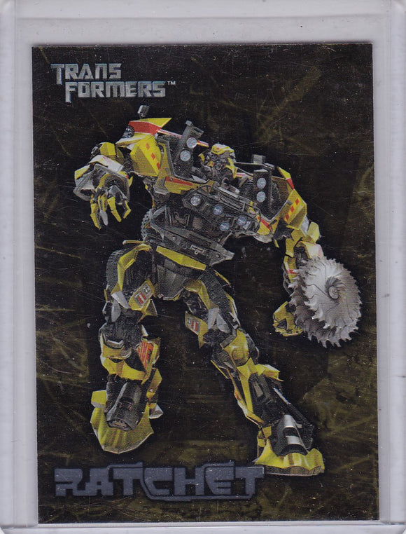 2007 Topps Transformers Movie Embossed Foil Insert card 9 of 10 Ratchet