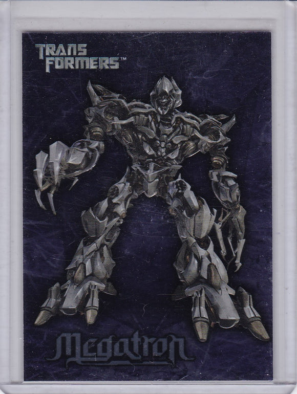 2007 Topps Transformers Movie Embossed Foil Insert card 7 of 10 Megatron
