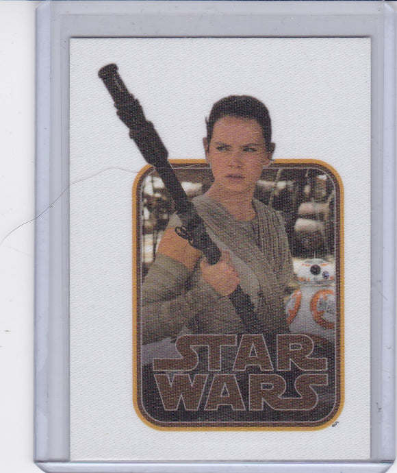 Star Wars Journey To The Force Awakens Cloth Sticker card CS-2 of 9 Rey