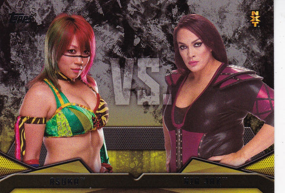 2016 Topps WWE Then Now Forever NXT Rivalries card #5 Asuka Vs Nia Jax