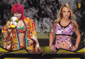 2016 Topps WWE Then Now Forever NXT Rivalries card #7 Asuka Vs Emma