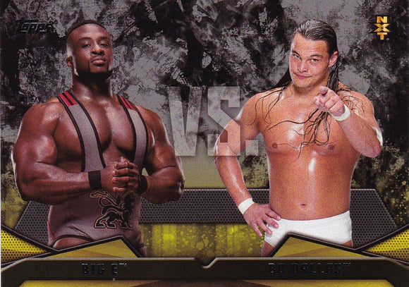 2016 Topps WWE Then Now Forever NXT Rivalries card #19 Big E Vs Bo Dallas