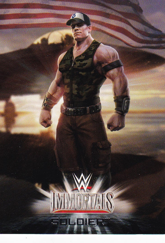 2016 Topps WWE Road To Wrestlemania Immortals card 10 of 10 Soldier John Cena