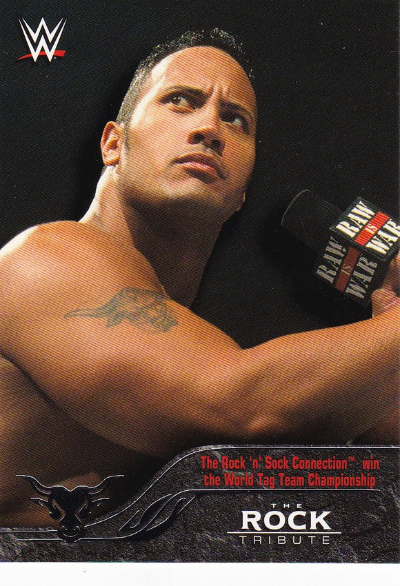 The Rock 2016 Topps WWE The Rock Tribute card #9 of 40