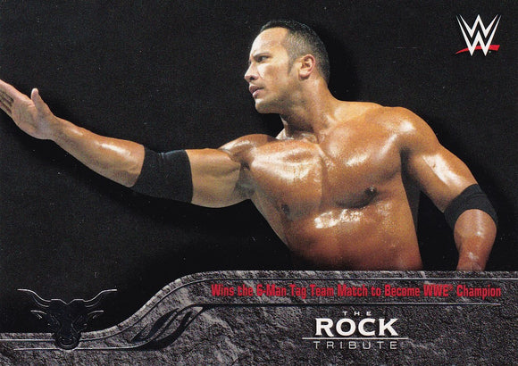 The Rock 2016 Topps WWE The Rock Tribute card #15 of 40
