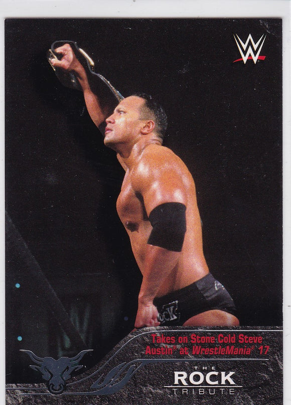 The Rock 2016 Topps WWE The Rock Tribute card #18 of 40