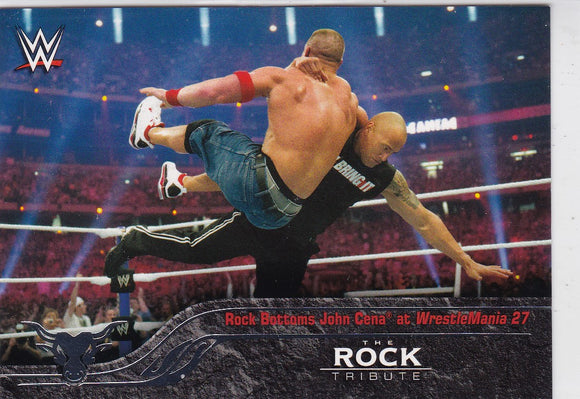 The Rock 2016 Topps WWE The Rock Tribute card #28 of 40