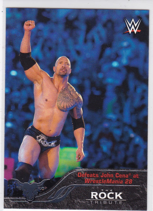The Rock 2016 Topps WWE The Rock Tribute card #30 of 40