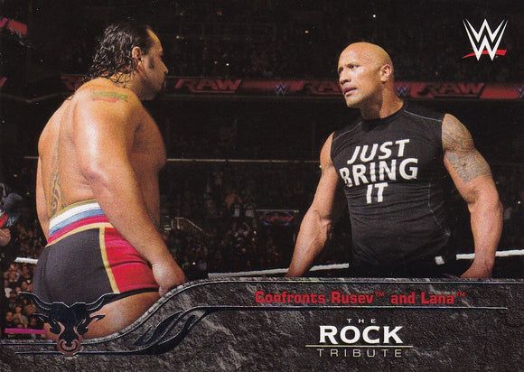 The Rock 2016 Topps WWE The Rock Tribute card #37 of 40