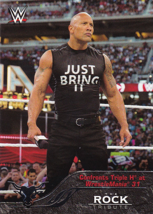 The Rock 2016 Topps WWE The Rock Tribute card #39 of 40