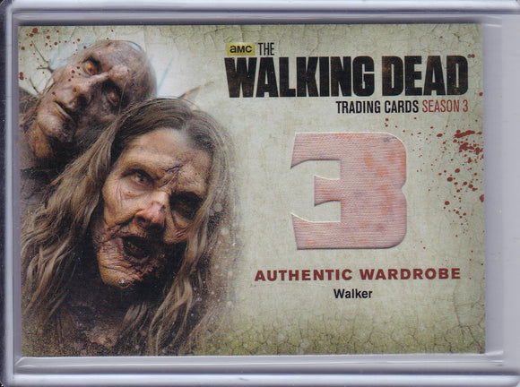 Walking Dead Season 3 Authentic Walker Wardrobe card W12